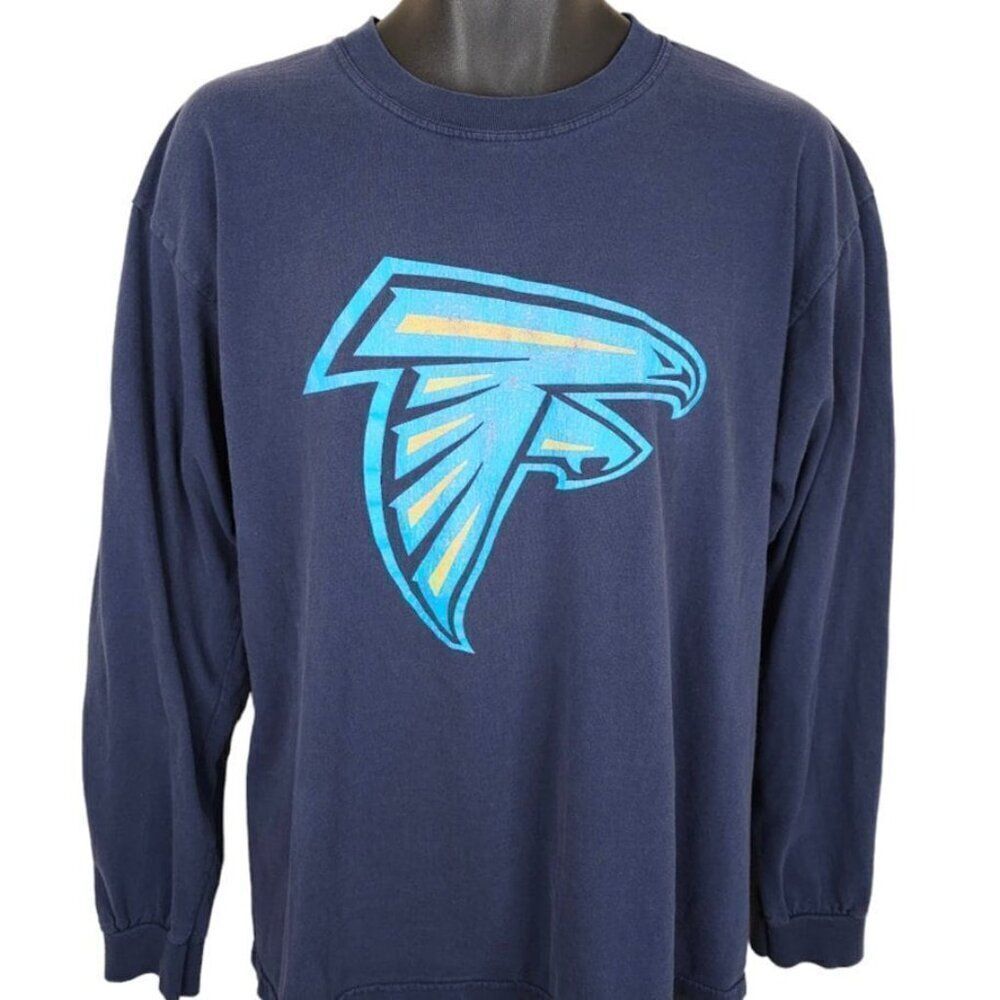 Vintage Atlanta Falcons T Shirt Mens Size Large Y2K NFL Football Long Sleeve